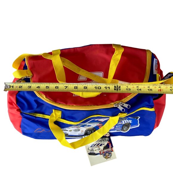 Vintage 1998 Rusty Wallace #2 Miller Lite Duffel Gym Bag NASCAR ADS Sports NOS! - Picture 5 of 10